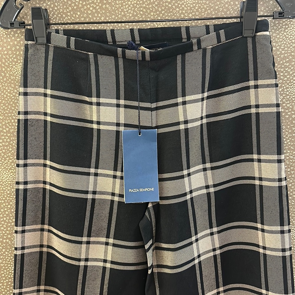 🔥🔥🔥NWT Piazza Sempione Plaid Pants - Picture 2 of 10